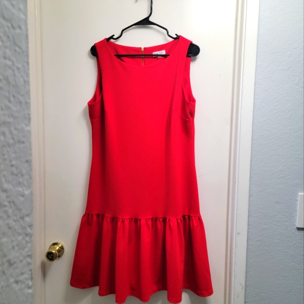 Red Calvin Klein dress size 14